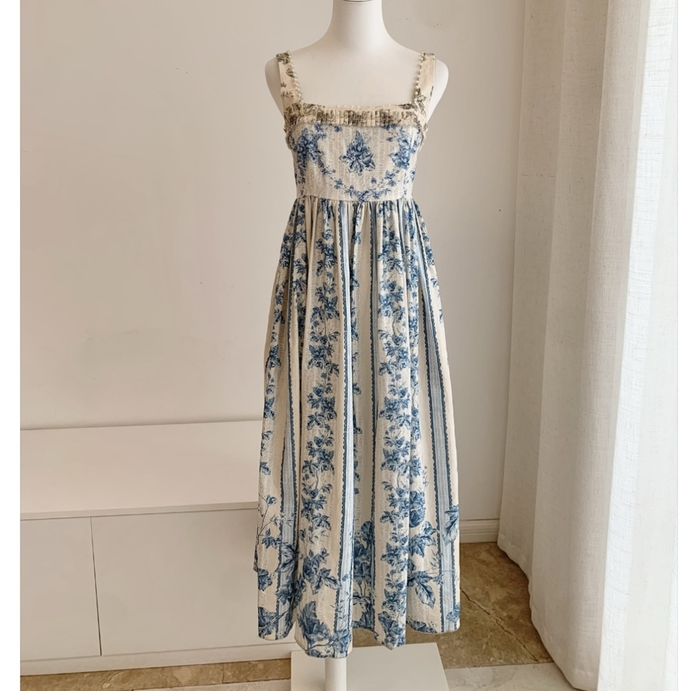 Agua By Agua Bendita Barbara Midi Dress in Bougainvillea - Picture 7 of 14